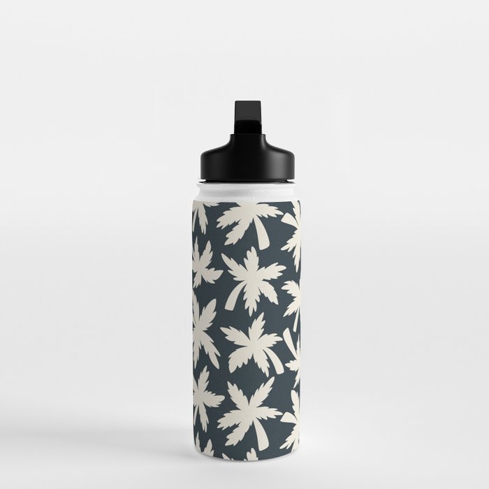 Palm Trees - Black and White  Water Bottle Gallery Image 3