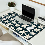 Palm Trees - Black and White  Desk Mat Gallery Image 2