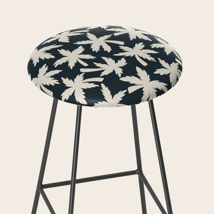 Palm Trees - Black and White  Stool Gallery Image 2