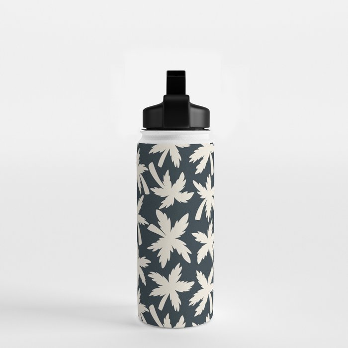 Palm Trees - Black and White  Water Bottle Gallery Image 2