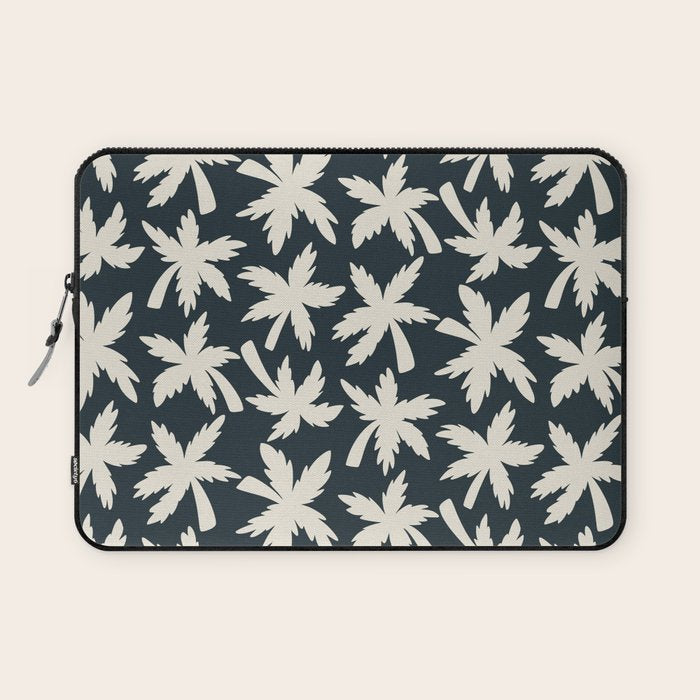 Palm Trees - Black and White  Laptop Sleeve Gallery Image 1