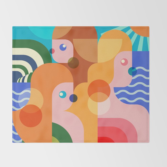 Sunshine Coastal Girls Throw Blanket Gallery Image 2