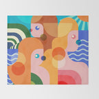 Sunshine Coastal Girls Throw Blanket Gallery Image 2