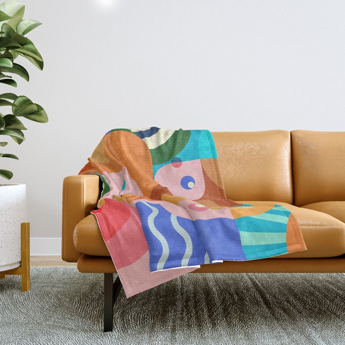 Sunshine Coastal Girls Throw Blanket Gallery Image 1
