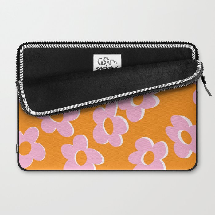 Groovy Daisy || Retro Flower Vibrant Print 60s 70s Laptop Sleeve Gallery Image 2