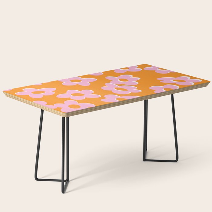Groovy Daisy || Retro Flower Vibrant Print 60s 70s Coffee Table Gallery Image 1
