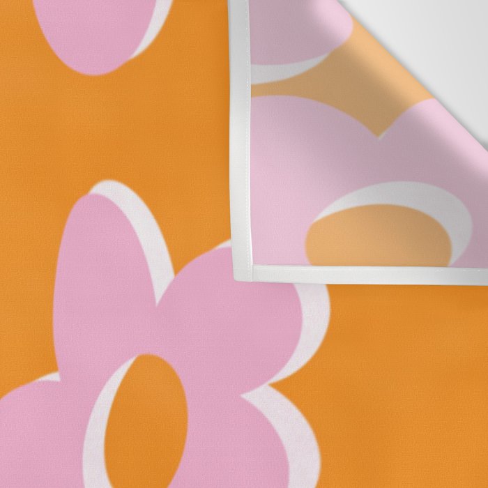 Groovy Daisy || Retro Flower Vibrant Print 60s 70s Wall Tapestry Gallery Image 3