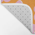 Groovy Daisy || Retro Flower Vibrant Print 60s 70s Bath Mat Gallery Image 2