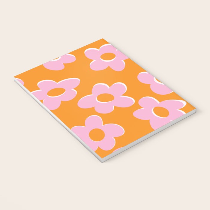 Groovy Daisy || Retro Flower Vibrant Print 60s 70s Notebook Gallery Image 3