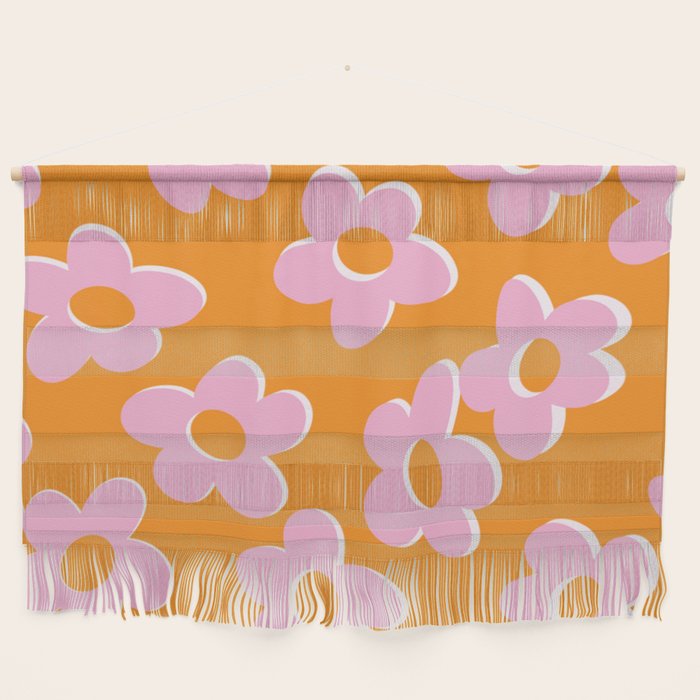 Groovy Daisy || Retro Flower Vibrant Print 60s 70s Wall Hanging Gallery Image 1