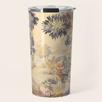 Antique Rococo French Pastoral Tapestry Travel Mug Gallery Image 1