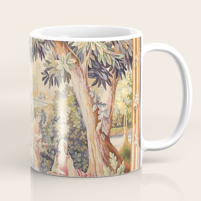 Antique Rococo French Pastoral Tapestry Coffee Mug Gallery Image 1