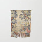 Antique Rococo French Pastoral Tapestry Wall Hanging Gallery Image 1