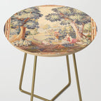 Antique Rococo French Pastoral Tapestry Side Table Gallery Image 2