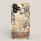 Antique Rococo French Pastoral Tapestry iPhone Case Gallery Image 1