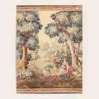 Antique Rococo French Pastoral Tapestry Poster Gallery Image 4