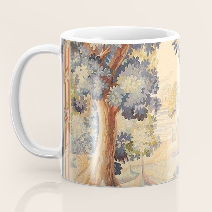 Antique Rococo French Pastoral Tapestry Coffee Mug Gallery Image 3