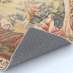 Antique Rococo French Pastoral Tapestry Rug Gallery Image 4