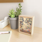 Antique Rococo French Pastoral Tapestry Mini Art Print Gallery Image 2