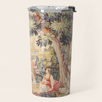 Antique Rococo French Pastoral Tapestry Travel Mug Gallery Image 2