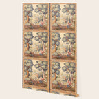 Antique Rococo French Pastoral Tapestry Wallpaper Gallery Image 2