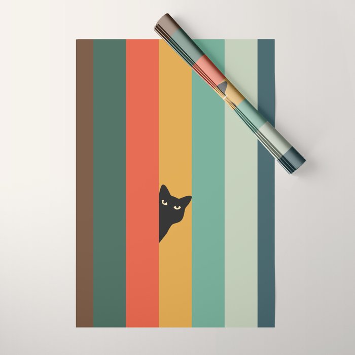 Cat Landscape 165A Wrapping Paper Gallery Image 1