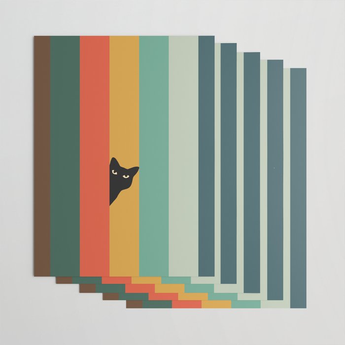 Cat Landscape 165A Wrapping Paper Gallery Image 3