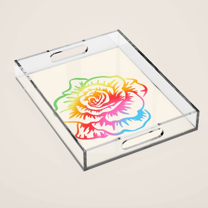 Pride Rose Acrylic Tray Gallery Image 1