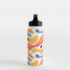 Colorful abstract organic shape art pattern Water Bottle Gallery Image 3