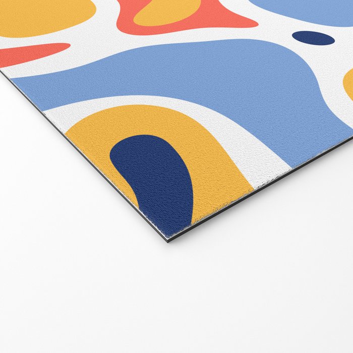 Colorful abstract organic shape art pattern Welcome Mat Gallery Image 2