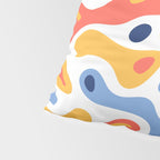 Colorful abstract organic shape art pattern Pillow Sham Gallery Image 4