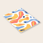 Colorful abstract organic shape art pattern Notebook Gallery Image 3