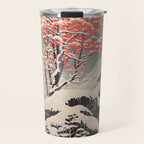 Majestic Winter Mountain Deer  Travel Mug Gallery Image 1