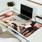 Majestic Winter Mountain Deer  Desk Mat Gallery Image 2