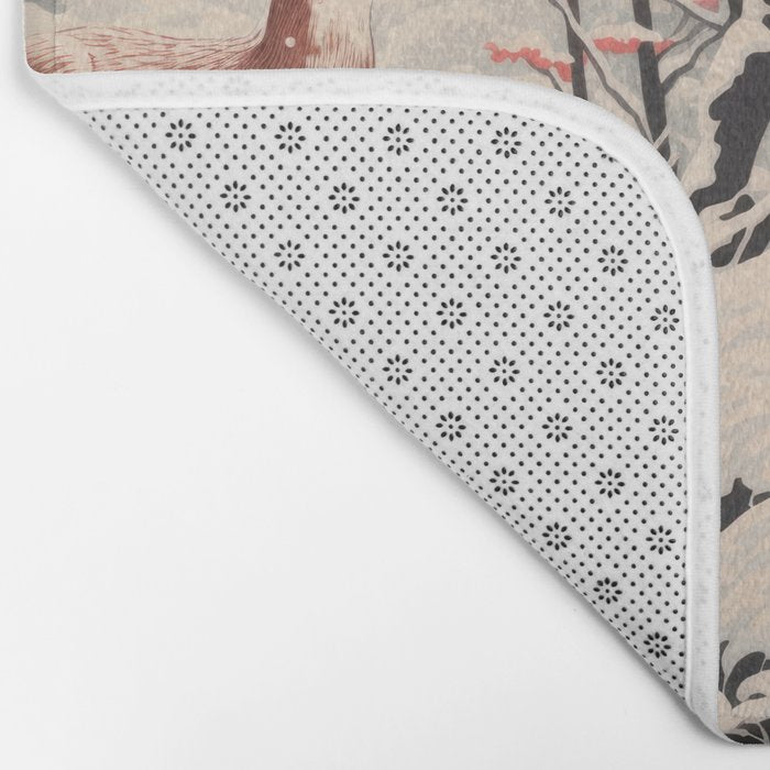 Majestic Winter Mountain Deer  Bath Mat Gallery Image 2
