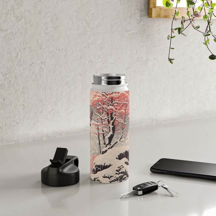 Majestic Winter Mountain Deer  Water Bottle Gallery Image 4