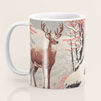 Majestic Winter Mountain Deer  Coffee Mug Gallery Image 3