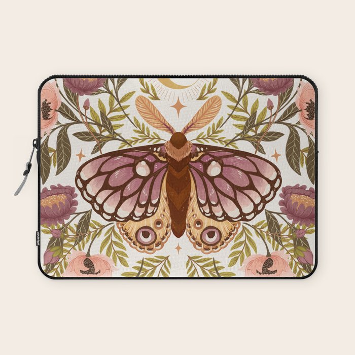 Countryside Garden Moth Laptop Sleeve Gallery Image 1