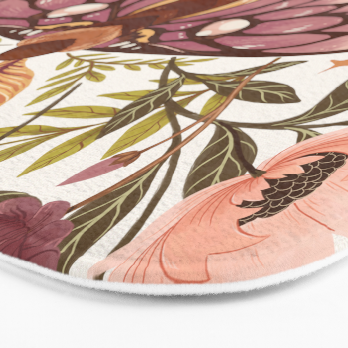 Countryside Garden Moth Bath Mat Gallery Image 3