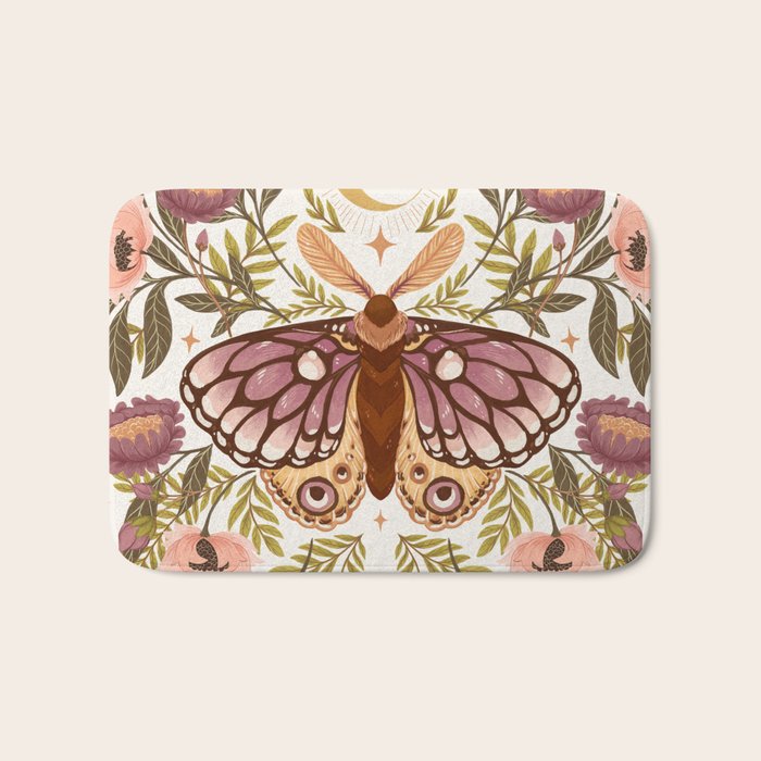 Countryside Garden Moth Bath Mat Gallery Image 1