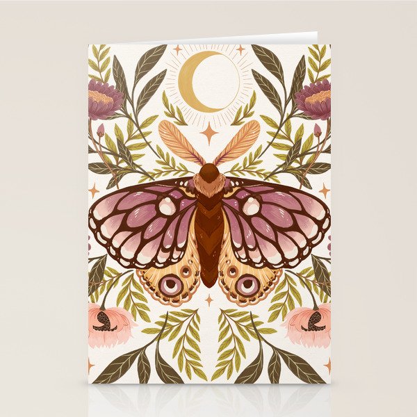 Countryside Garden Moth Stationery Card Gallery Image 2