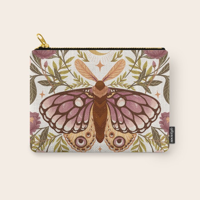 Countryside Garden Moth Carry All Pouch Gallery Image 1
