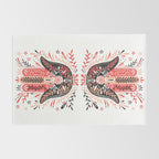 Hamsa Hand - Red & Black Palette Rug Gallery Image 2
