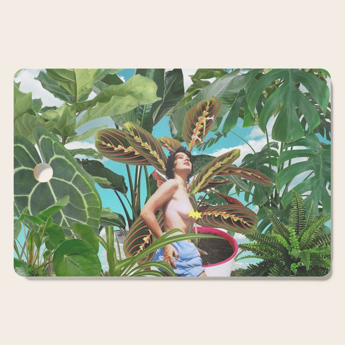 Plants are my real friends Cutting Board Gallery Image 1