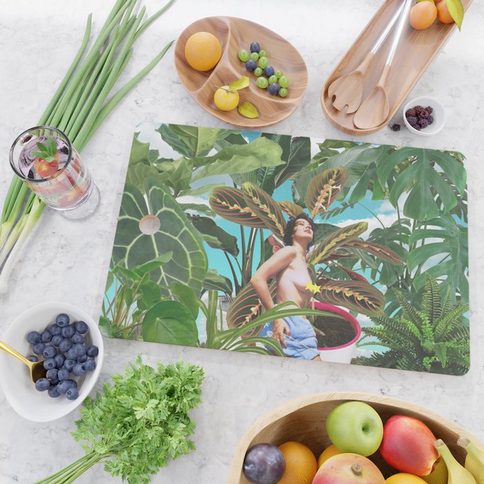 Plants are my real friends Cutting Board Gallery Image 2