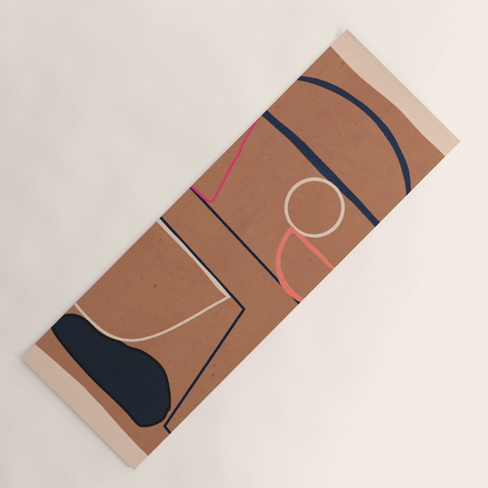 Modern Abstract Minimal Shapes 62 Yoga Mat Gallery Image 1