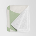 wavy check | pistachio Throw Blanket Gallery Image 3