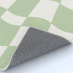 wavy check | pistachio Rug Gallery Image 4