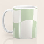 wavy check | pistachio Coffee Mug Gallery Image 3