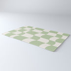 wavy check | pistachio Rug Gallery Image 3